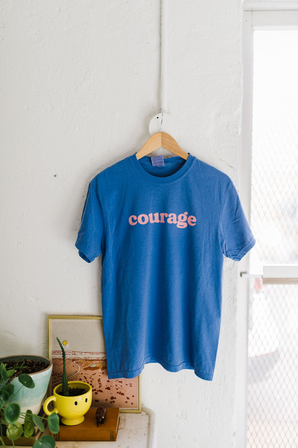 courage | sapphire comfort colors tee