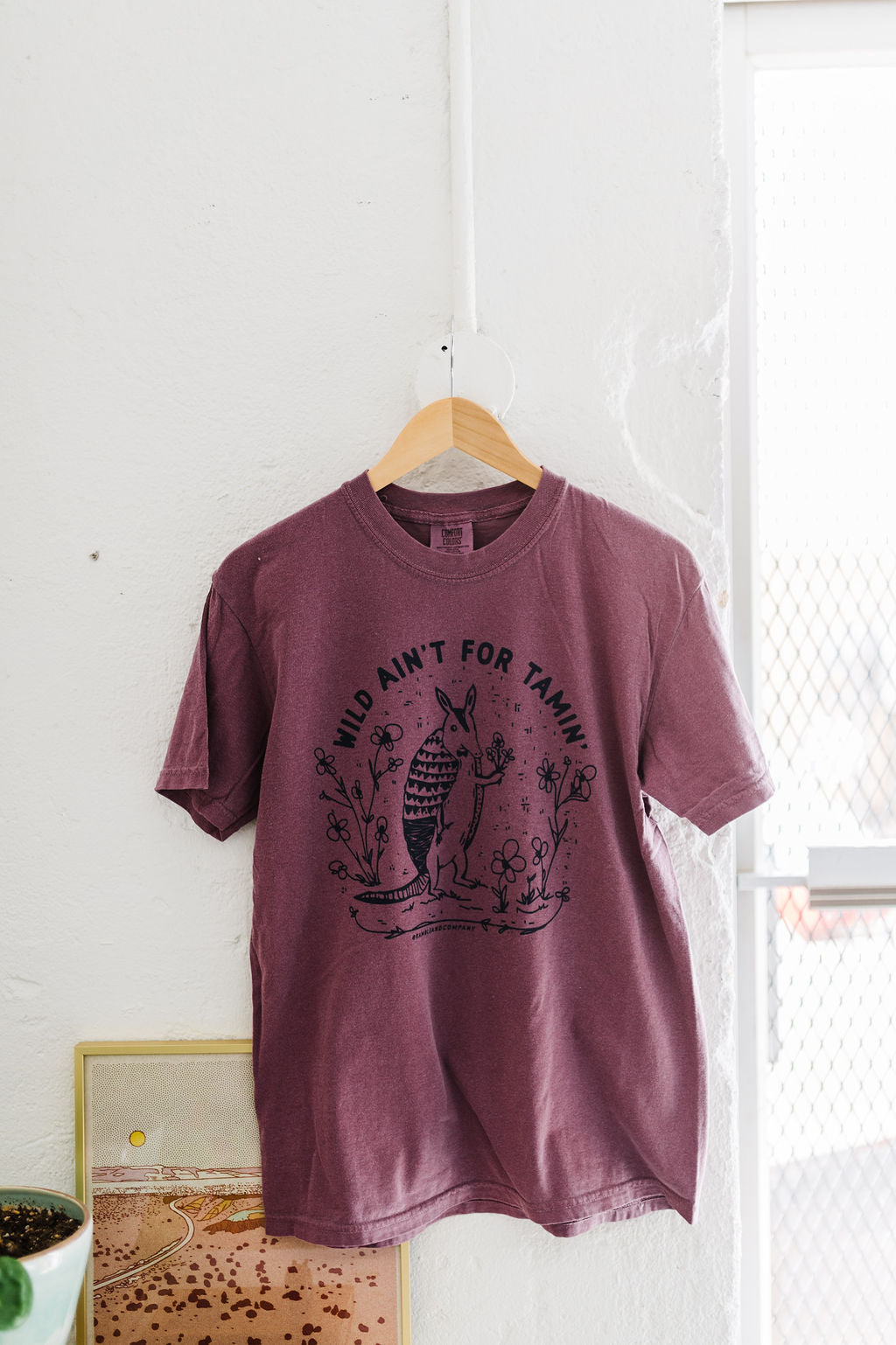 wild ain't for tamin' | berry comfort colors tee