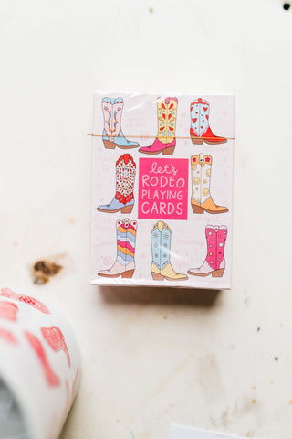 let's rodeo western cowgirl boots | deck of playing cards