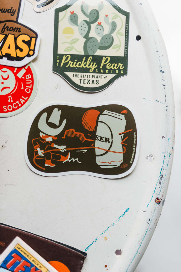 beer lasso | sticker