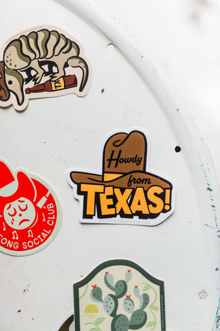 howdy from texas | sticker