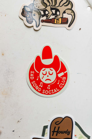 sad song social club | country music sticker