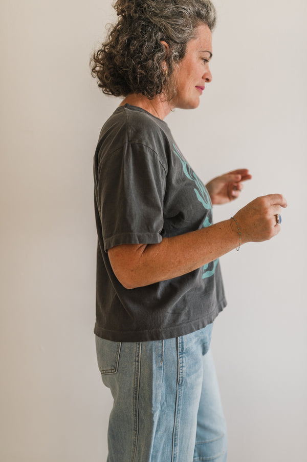 we rise by lifting others | pepper comfort colors boxy cropped tee