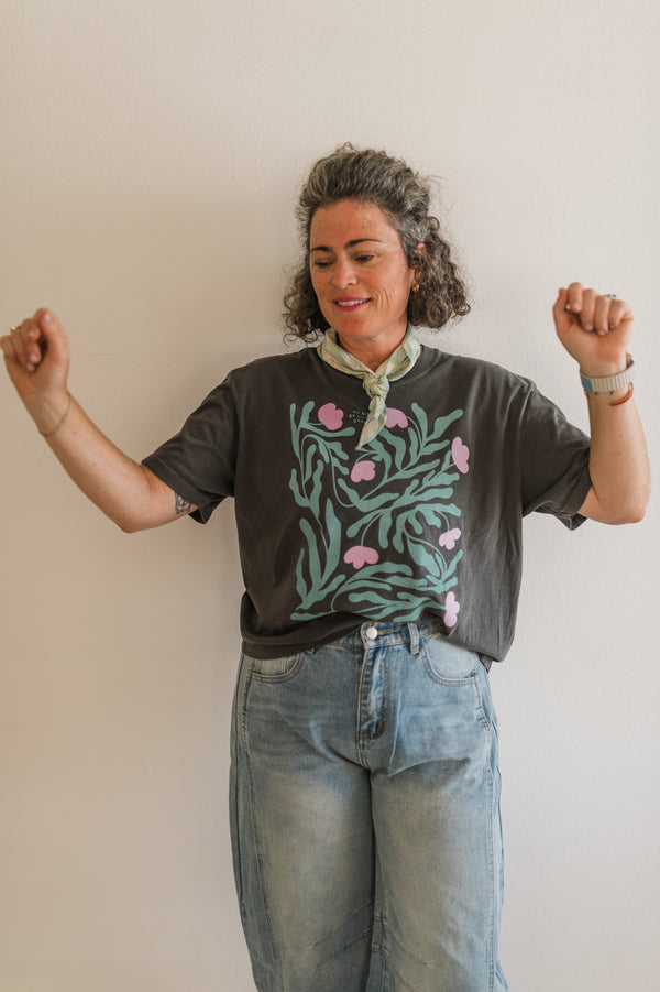 we rise by lifting others | pepper comfort colors boxy cropped tee