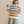 oversized french terry pullover | denim + apricot