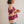 large stripe top oversized | salmon mauve