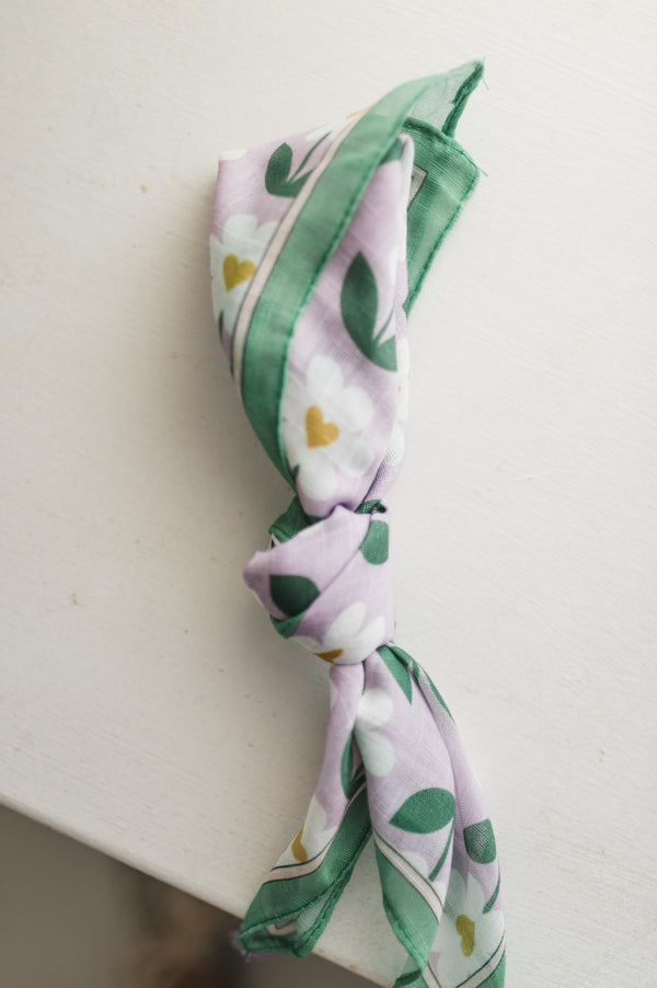 floral bandana | lavender multi
