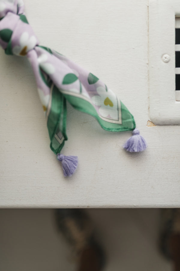 floral bandana | lavender multi