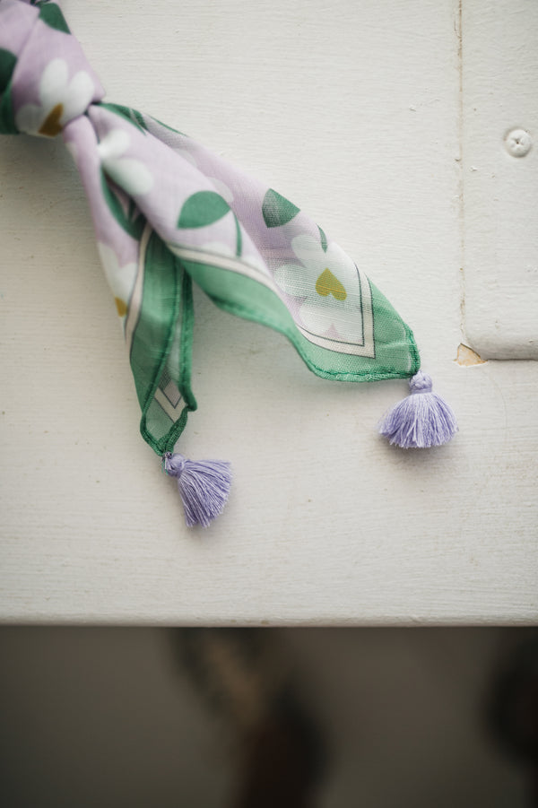 floral bandana | lavender multi