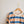 oversized french terry pullover | denim + apricot