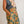 retro floral drawstring pants | mustard + olive