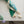 floral tassel bandana | green + blue