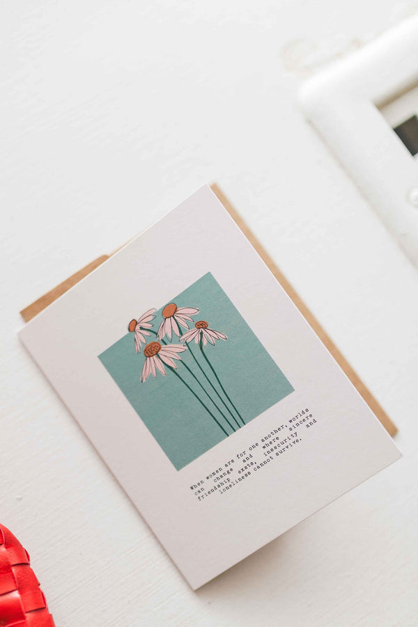 when women flower | card