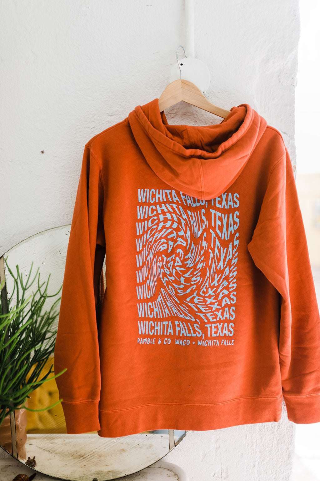 wavy wichita falls texas | pigment amber hoodie