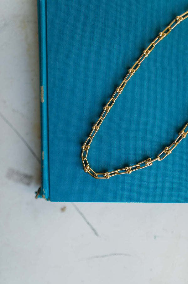 bold chain necklace | 18k gold necklace