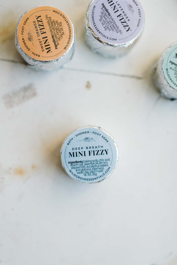 mini natural bath fizzy | deep breath