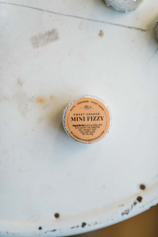 mini natural bath fizzy | sweet orange