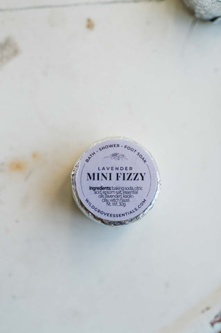 mini natural bath fizzy | lavender