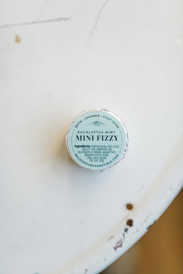 mini natural bath fizzy | eucalyptus mint