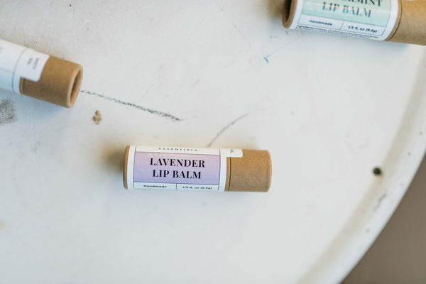 all-natural beeswax lip balm | lavender