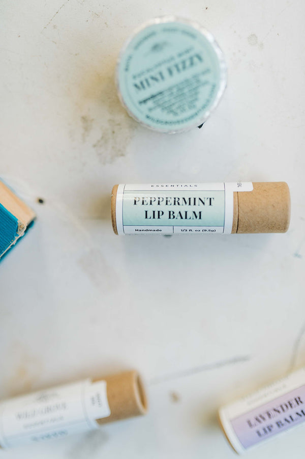 all-natural beeswax lip balm | peppermint