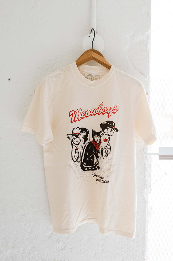 meowboys western | adult tee