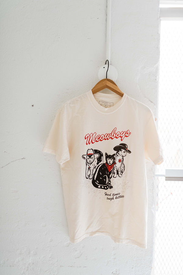 meowboys western | adult tee