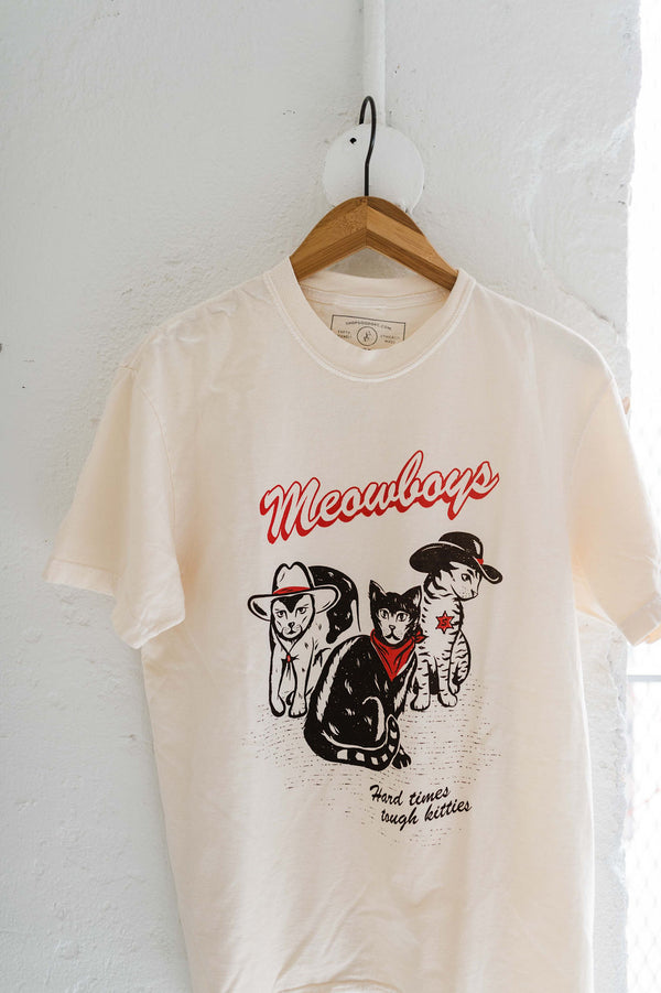 meowboys western | adult tee