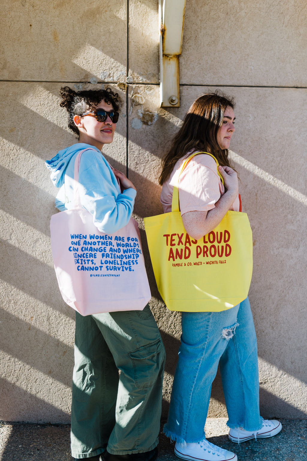 texas loud and proud | yellow tote