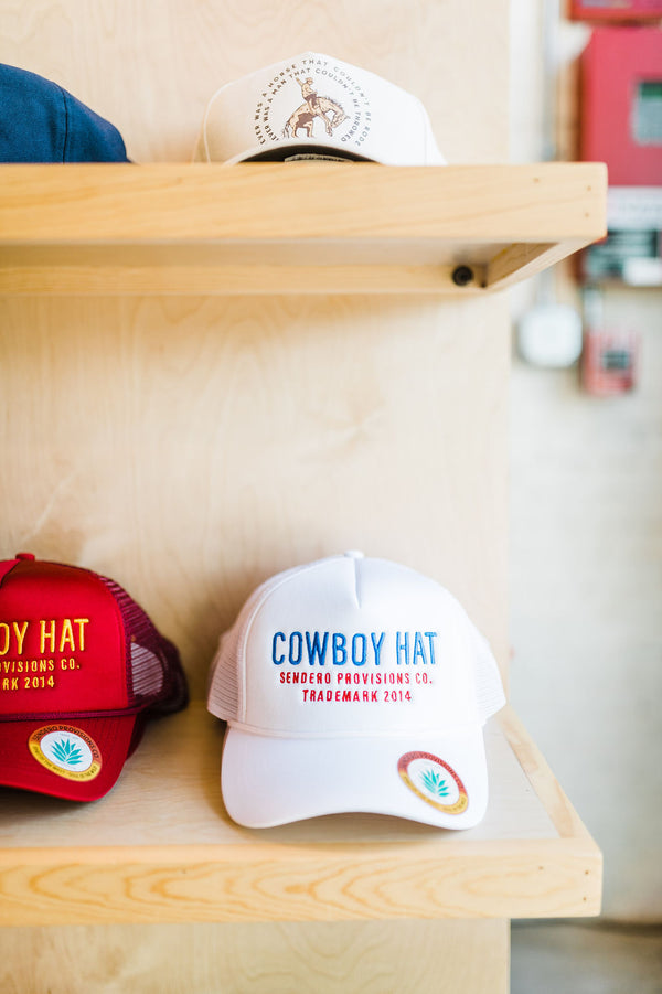cowboy hat | red, white, + blue hat