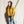 tie-front tiered top | mustard
