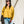 tie-front tiered top | mustard