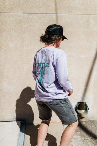 fortitude | orchid long sleeved comfort colors tee