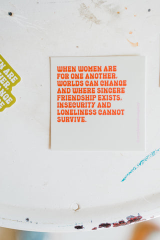 when women | sticker