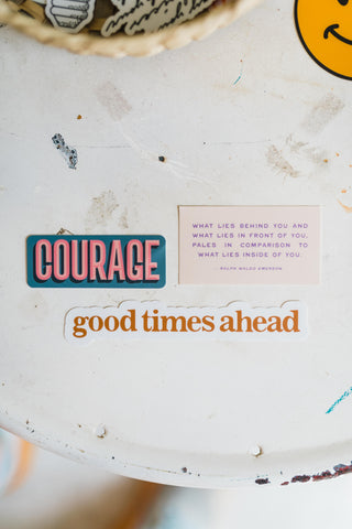 courage blue | sticker