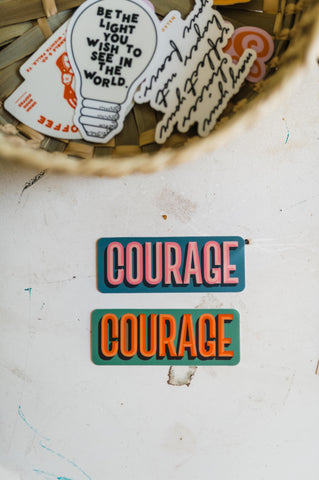 courage blue | sticker