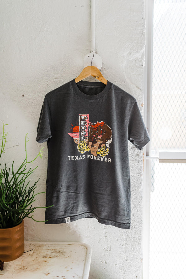 texas forever | faded black relaxed tee