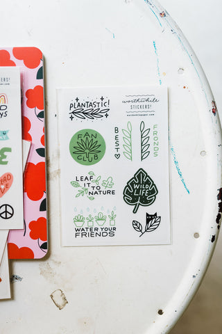 sticker sheet | plants