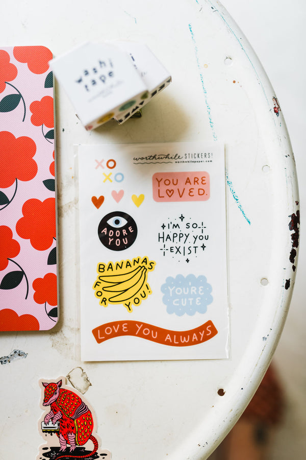 sticker sheet | you are loved