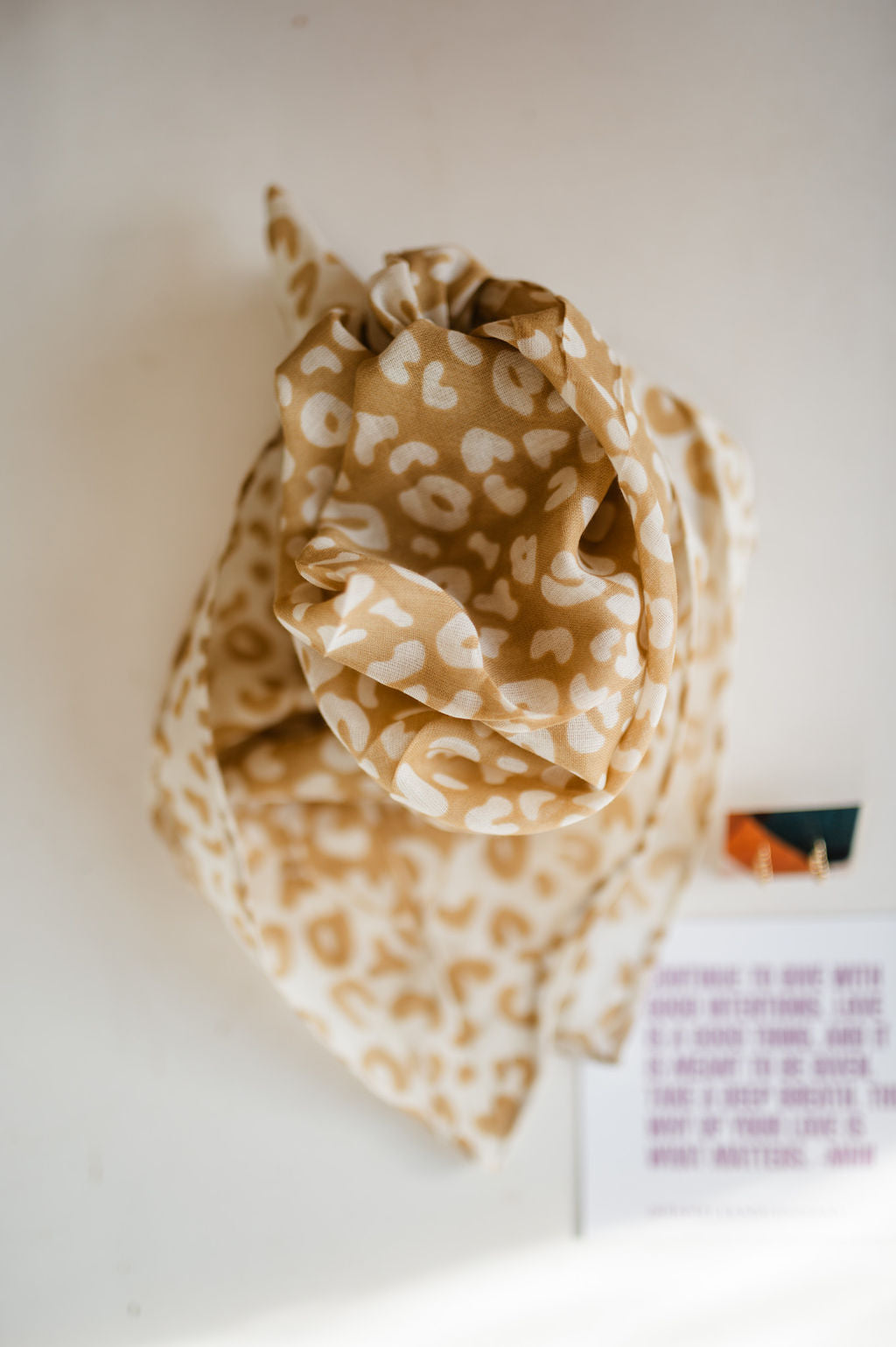 mustard leopard print | bandana