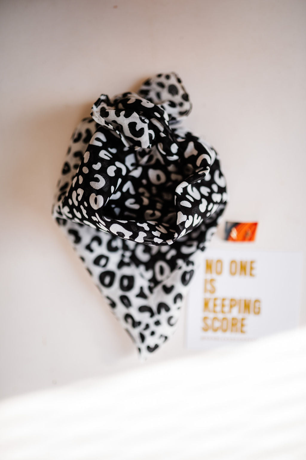 black leopard print | bandana