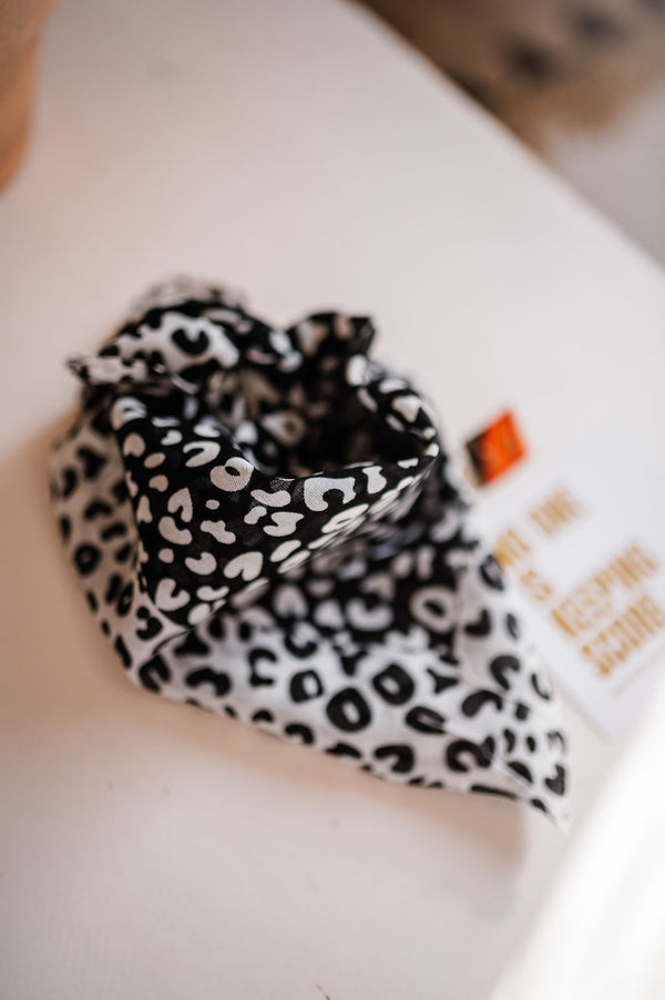 black leopard print | bandana