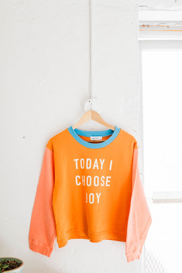 today I choose joy | molly ramble boxy sweatshirt