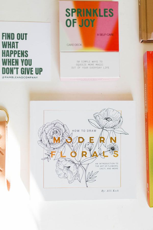 how to draw modern florals by alli koch | activity book