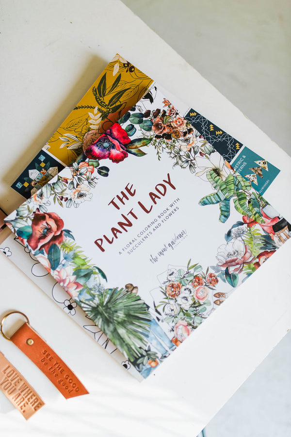 the plant lady by sarah simon| coloring book