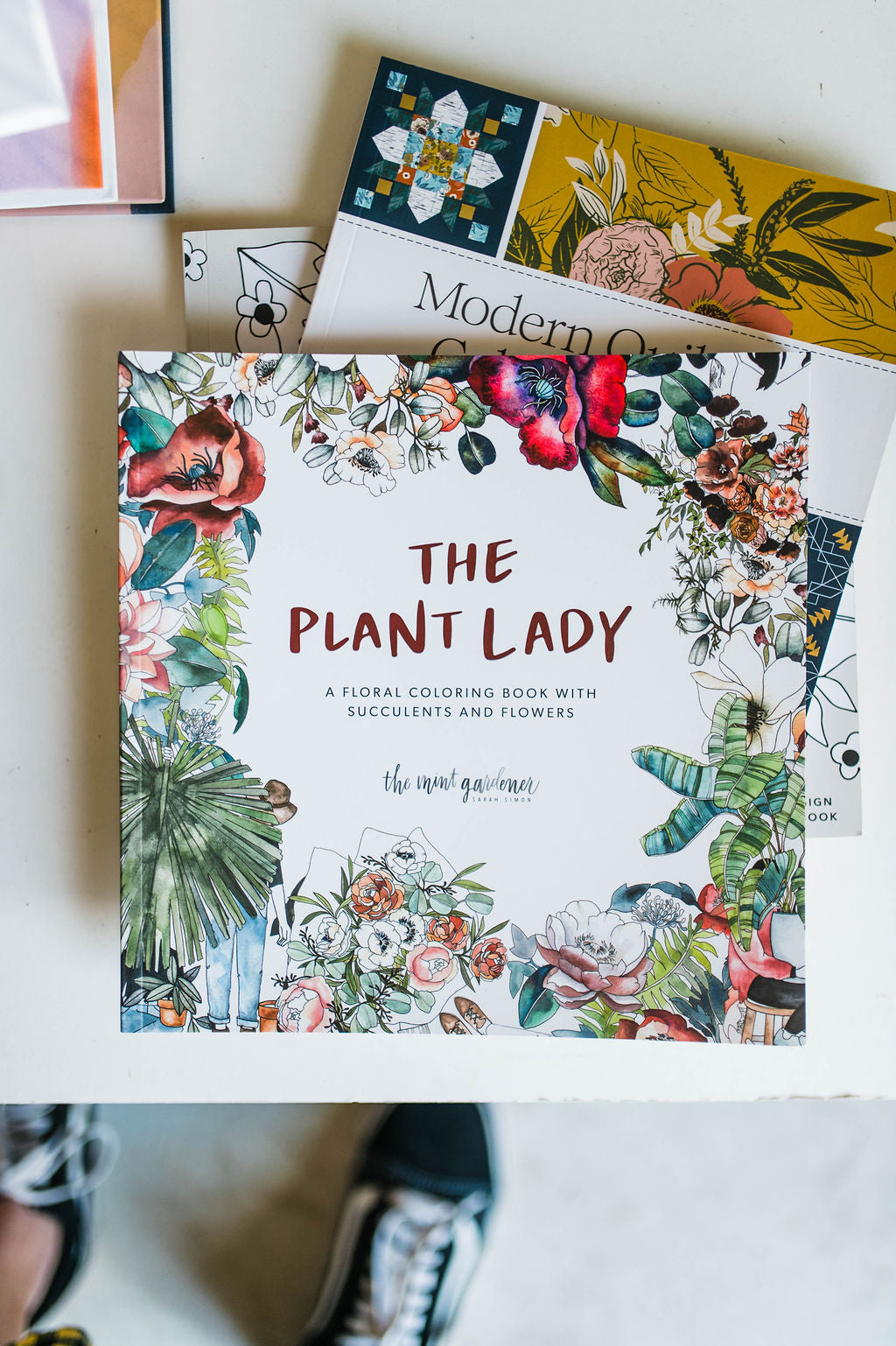 the plant lady by sarah simon| coloring book