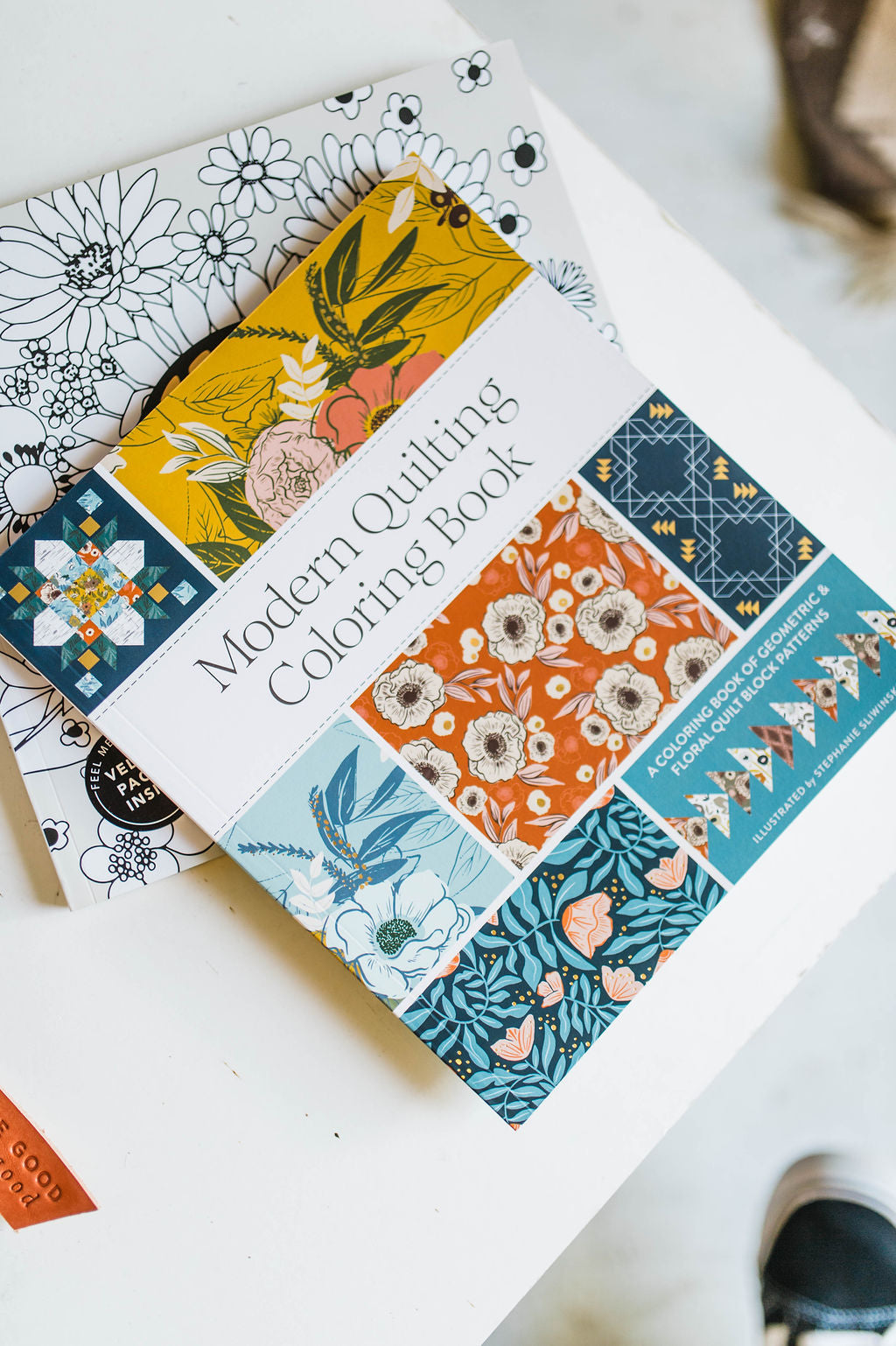 modern quilting coloring book by stephanie sliwinski | coloring book