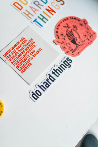 do hard things | black | sticker