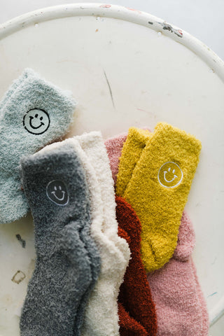 cozy smile socks | multi colors