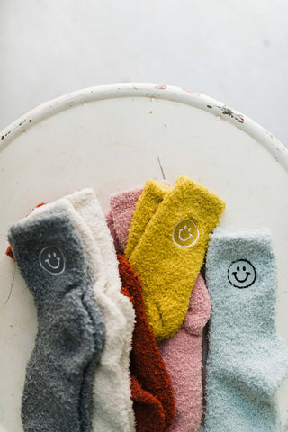 cozy smile socks | multi colors